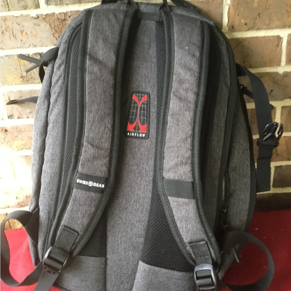 SwissGear Gray Heather Laptop Backpack with Black Accents